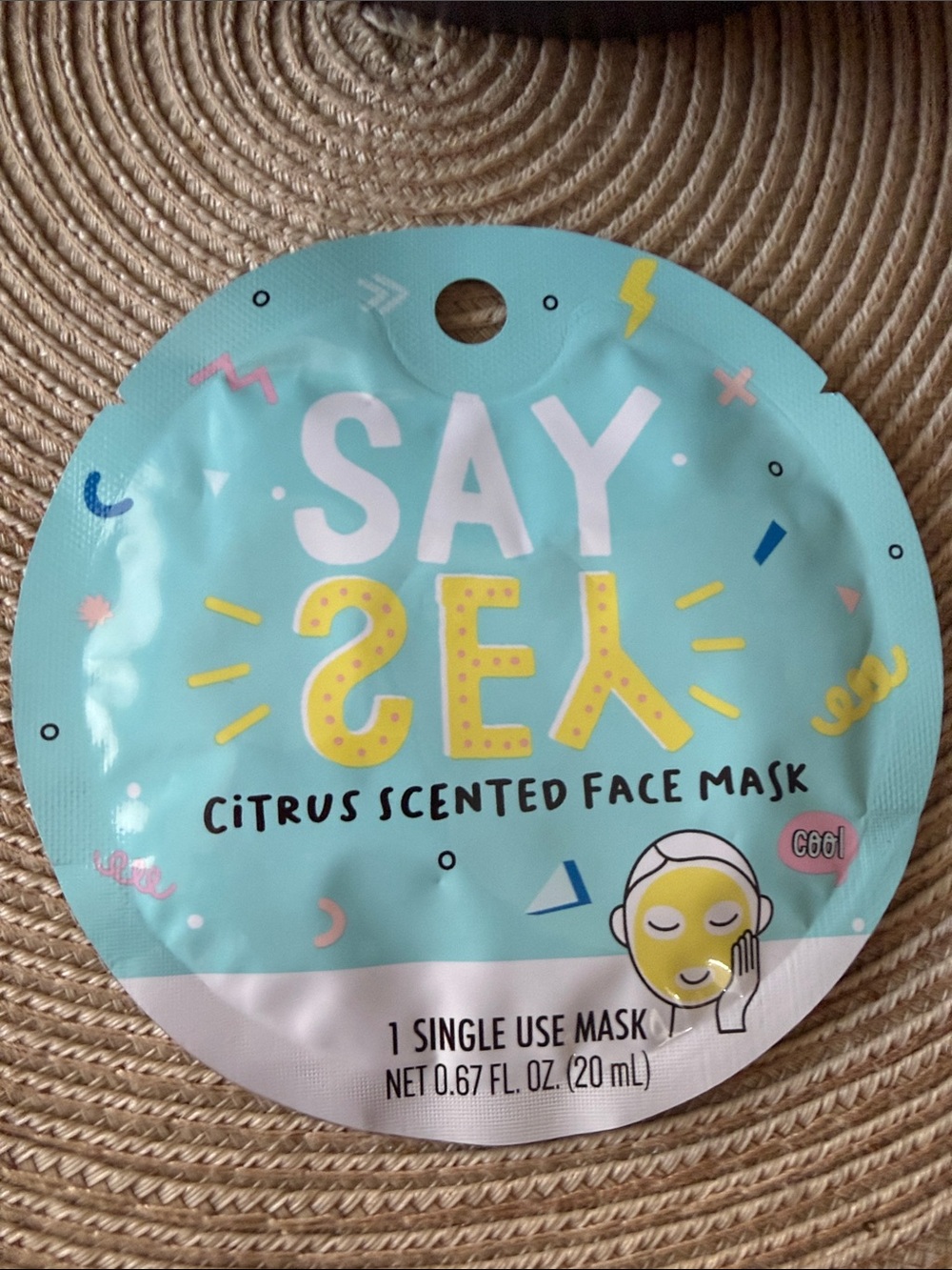 Say Yes Citrus Scented Face Mask - Single Use .67 Oz.